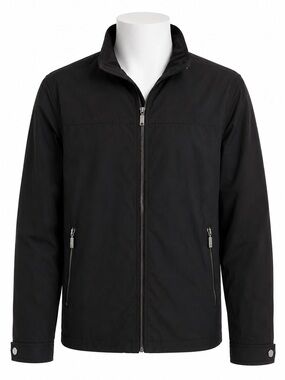 Size XXL London Fog Men’s Black Soft Shell Zip Jacket Lightweight Stretch Coat